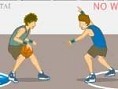 1 gegen 1 Basketball
