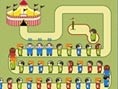 Schlange vor dem Zirkus