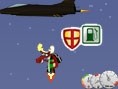 Ein Elch fliegt zum Mond